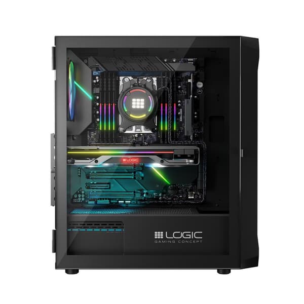 Logic PORTOS ARGB MINIDI USB 3.0 Fodral Svart