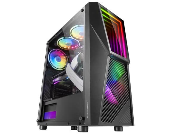 Mars Gaming MC777 Computer case ATX / 2x FRGB FAN / RGB 17x Svart