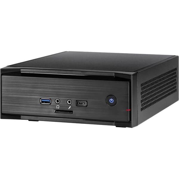 INTERTECH MW-01 II ITX-Tower PC-fodral Svart - 2 interna fack - USB 3.0 - Audio in/out