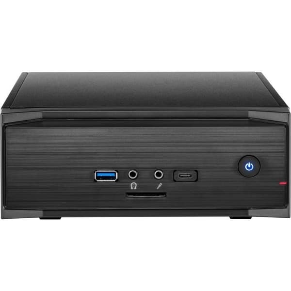 INTERTECH MW-01 II ITX-Tower PC-fodral Svart - 2 interna fack - USB 3.0 - Audio in/out