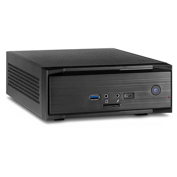 INTERTECH MW-01 II ITX-Tower PC-fodral Svart - 2 interna fack - USB 3.0 - Audio in/out Svart