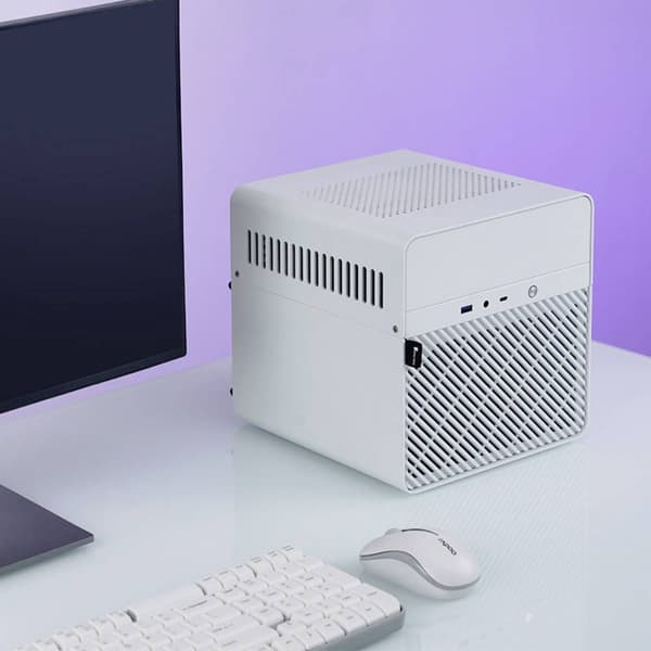 Jonsbo N2 Mini-ITX Mini-Tower Datorchassi, Datorchassi GAMER Vit