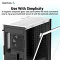 Miniatyrbild 3 av 5: PC-fodral utan strömförsörjning - DEEPCOOL CH370 (Vit) - Minitorn - Micro-ATX-format