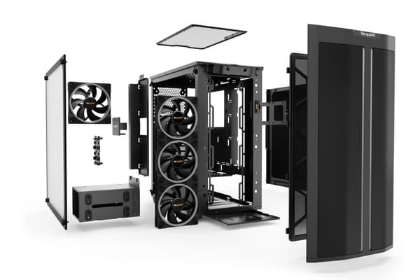 var tyst! PURE BASE 500 FX Black Midi Tower