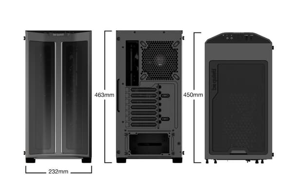 var tyst! PURE BASE 500 FX Black Midi Tower
