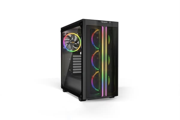 var tyst! PURE BASE 500 FX Black Midi Tower Svart