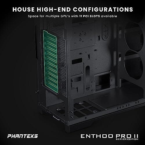 Phanteks Enthoo PRO 2 Server Edition, Big Tower, XL-EEB, härdat glas - svart