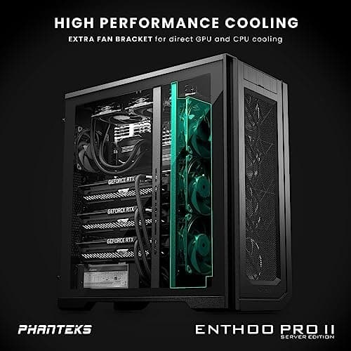 Phanteks Enthoo PRO 2 Server Edition, Big Tower, XL-EEB, härdat glas - svart