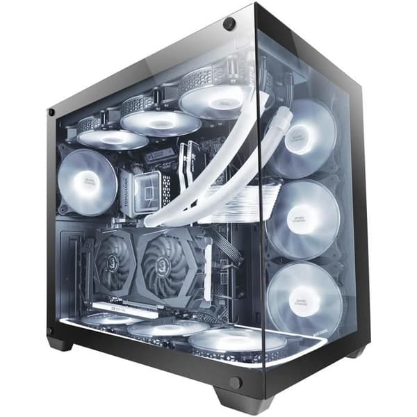 Mars Gaming MCV4 XXL PREMIUM Semi-Tower ATX Fodral Svart
