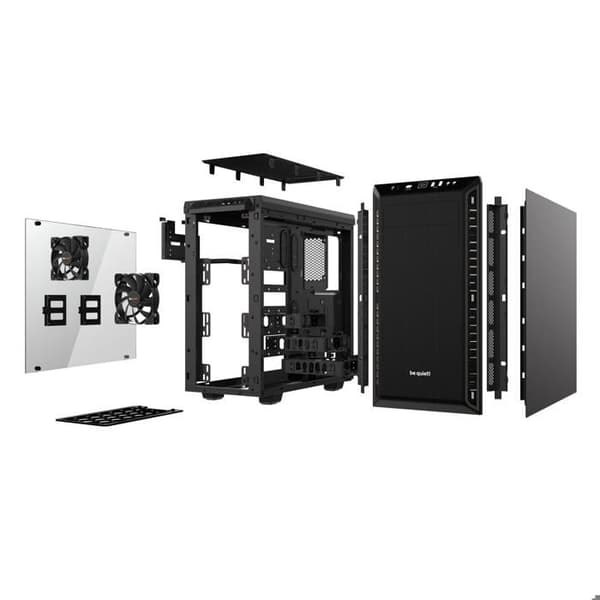 Boitier PC - BE QUIET - BO BG"W"21 P.Base 600 - Svart - Torn - ATX