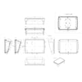 Miniatyrbild 3 av 3: Bopla BoPad BOP 10.1 P-9016-SET Panelhölje (L x B x H) 285 x 198 x 92.90 mm ABS Vit (RAL 9016) 1 st