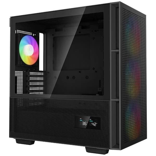 PC-fodral - DEEPCOOL - CH560 Digital (svart) - Medium tower - ATX-format - 3x140mm A-RGB + 1x120mm A-RGB Svart