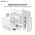 Miniatyrbild 5 av 5: PC-fodral utan strömförsörjning - DEEPCOOL CH560 DIGITAL (Vit) - Medium torn - E-ATX-format
