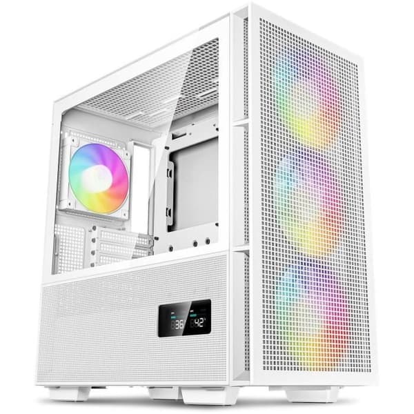 PC-fodral utan strömförsörjning - DEEPCOOL CH560 DIGITAL (Vit) - Medium torn - E-ATX-format Vit