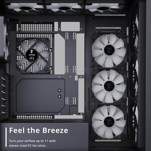 AeroCool Geh Midi APNX C1 MicroATX/ATX/MiniITX på (svart) (APCM-CR01043.11)