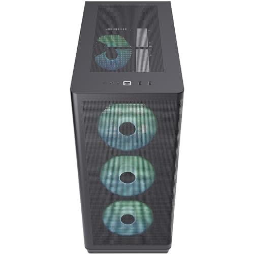 AeroCool Geh Midi APNX C1 MicroATX/ATX/MiniITX på (svart) (APCM-CR01043.11)