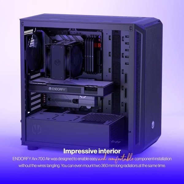 PC-fodral - sidopaneler Endorfy Arx 700 Air - PC-fodral - ATX