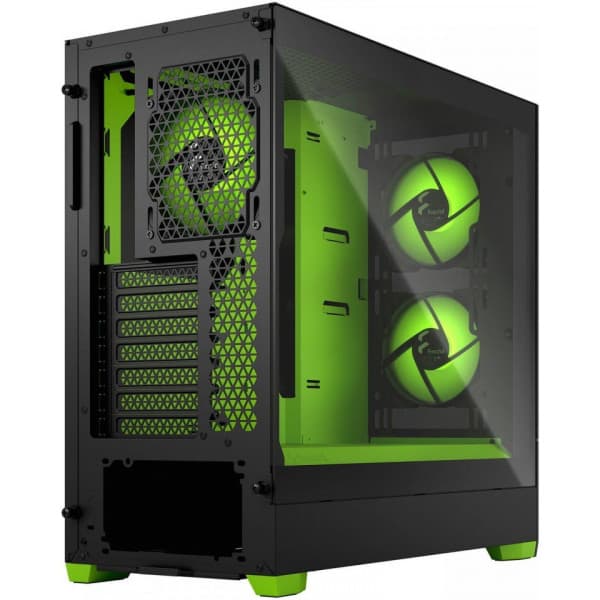 Fractal Design Pop Air RGB Grön Core TG ATX-chassi med fönster, svart/grön