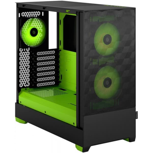Fractal Design Pop Air RGB Grön Core TG ATX-chassi med fönster, svart/grön