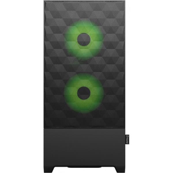 Fractal Design Pop Air RGB Grön Core TG ATX-chassi med fönster, svart/grön