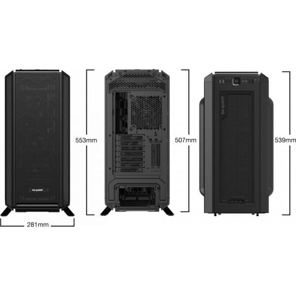be quiet! Silent Base 802 ATX-kabinet med vindue, sort
