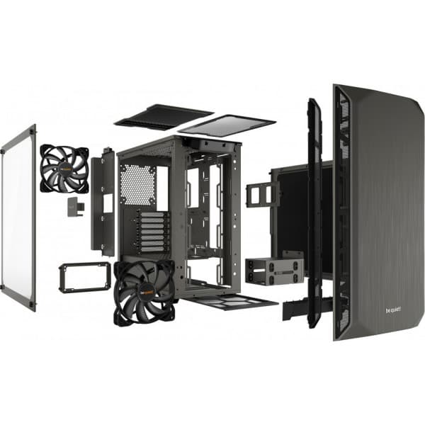 be quiet! Pure Base 500 ATX-kotelo ikkunalla, harmaa