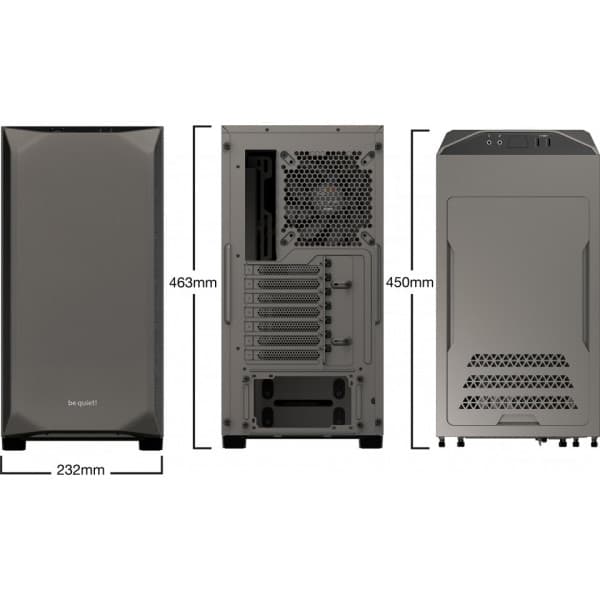be quiet! Pure Base 500 ATX-kotelo ikkunalla, harmaa