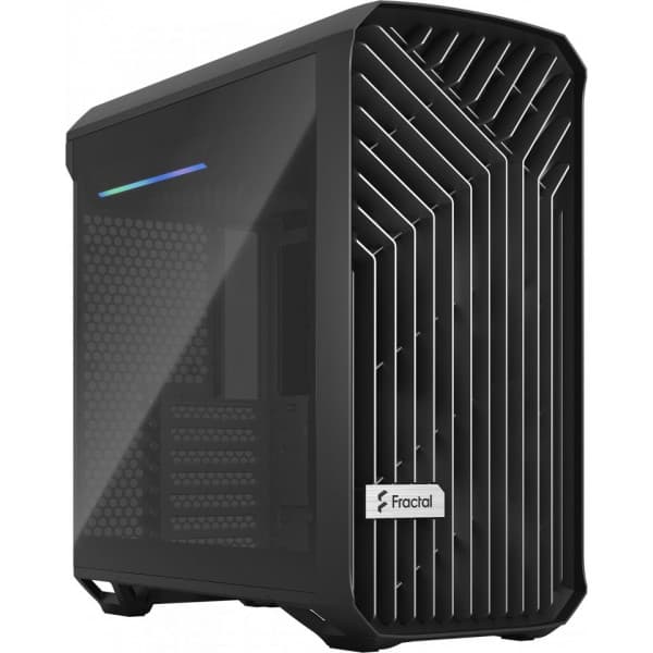 Fractal Design Torrent Compact TG Dark Tint E-ATX-kabinet med vindue, sort Sort
