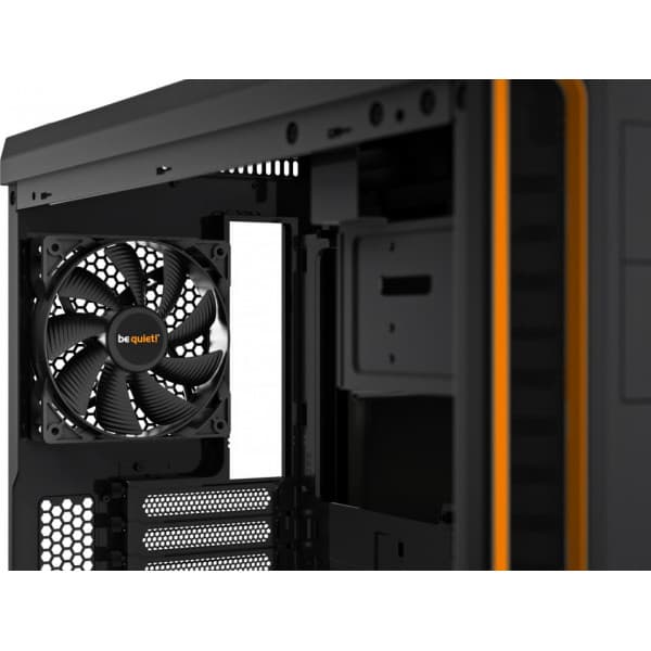 be quiet! Pure Base 600 ATX-chassi med fönster, svart/orange