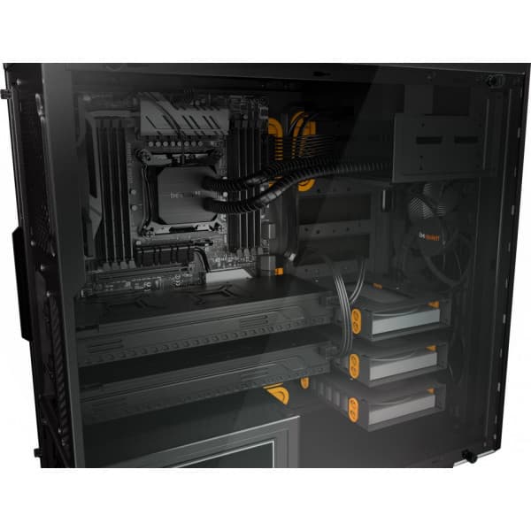 be quiet! Pure Base 600 ATX-chassi med fönster, svart/orange