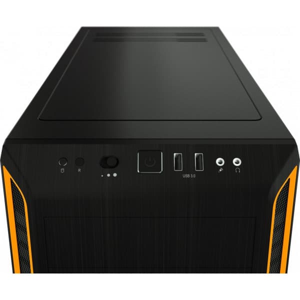 be quiet! Pure Base 600 ATX-chassi med fönster, svart/orange