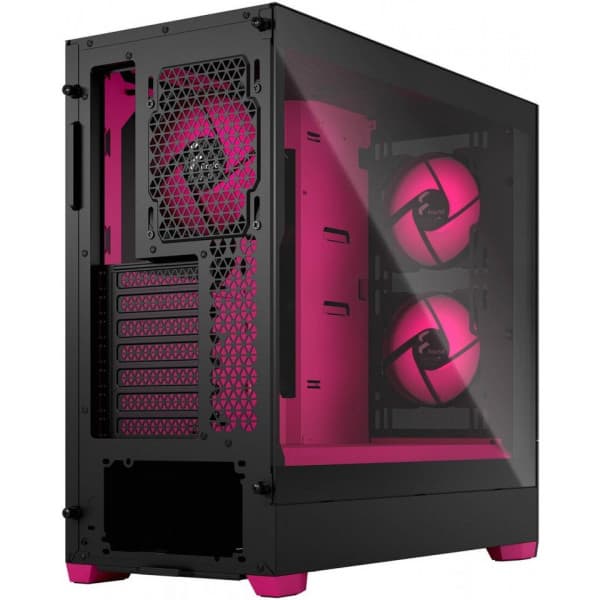 Fractal Design Pop Air RGB Magenta Core TG ATX-kotelo ikkunalla, musta/magenta
