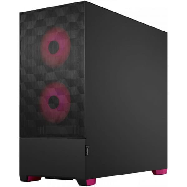 Fractal Design Pop Air RGB Magenta Core TG ATX-kotelo ikkunalla, musta/magenta