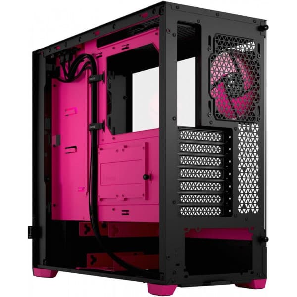 Fractal Design Pop Air RGB Magenta Core TG ATX-kotelo ikkunalla, musta/magenta