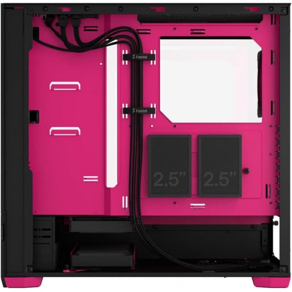 Fractal Design Pop Air RGB Magenta Core TG ATX-kotelo ikkunalla, musta/magenta