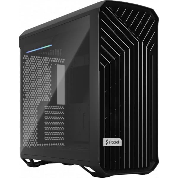 Fractal Design Torrent Black TG Light Tint E-ATX-chassi med fönster, svart Svart