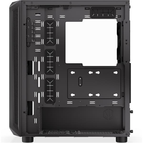 Endorfy Arx 500 Air Mid Tower ATX-kabinet med vindue, sort