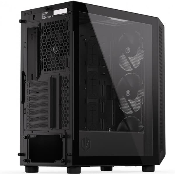 Endorfy Arx 500 Air Mid Tower ATX-kabinet med vindue, sort