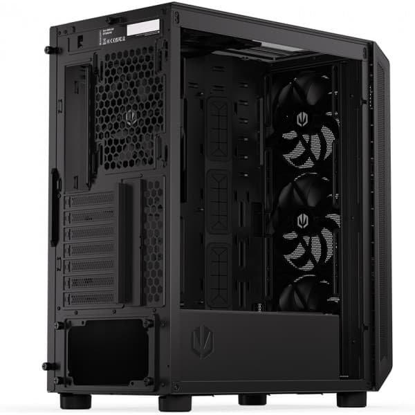 Endorfy Arx 500 Air Mid Tower ATX-kabinet med vindue, sort