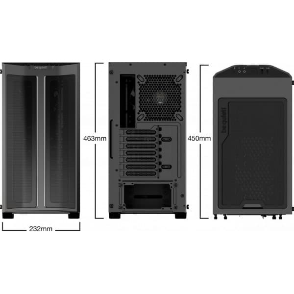 be quiet! Pure Base 500 FX ATX-kabinet med vindue, sort