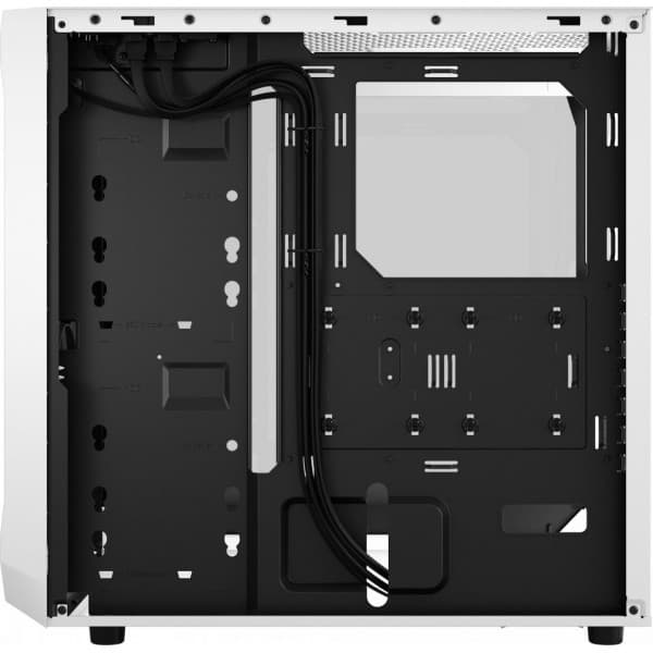 Fractal Design Focus 2 RGB Hvid TG Transparent ATX-kabinet med vindue, hvid