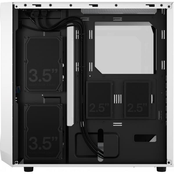 Fractal Design Focus 2 RGB Hvid TG Transparent ATX-kabinet med vindue, hvid