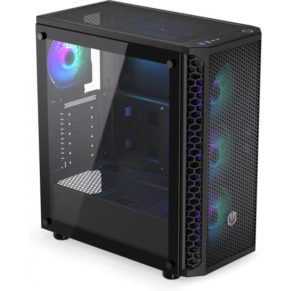 Endorfy Signum 300 ARGB ATX-kabinet med vindue, sort