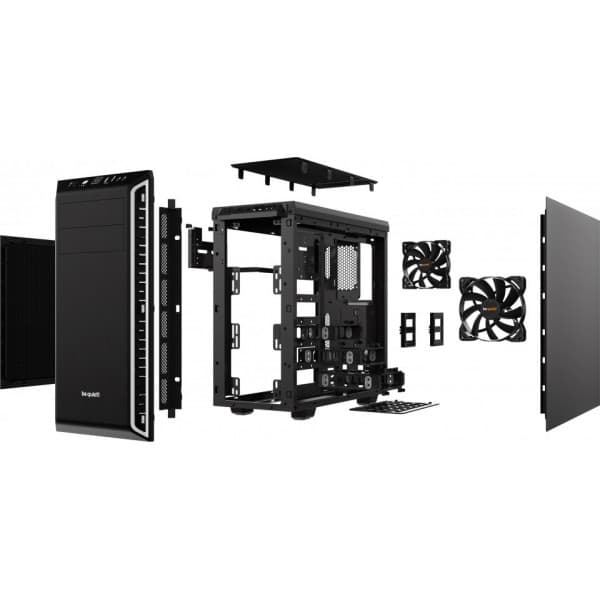 be quiet! Pure Base 600 ATX-kotelo, musta/hopea