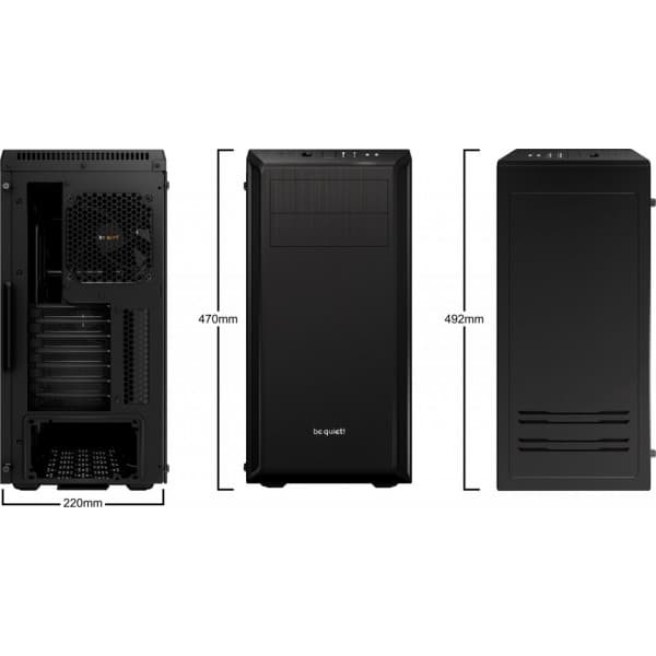 be quiet! Pure Base 600 ATX-kabinet med vindue, sort