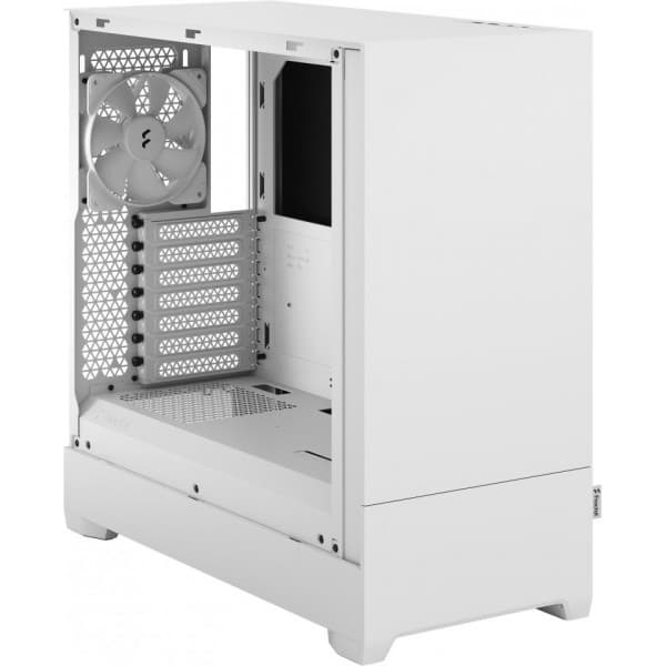 Fractal Design Pop Silent White TG Clear ATX-kabinet med vindue, hvid