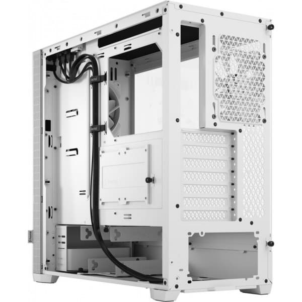 Fractal Design Pop Silent White TG Clear ATX-kabinet med vindue, hvid