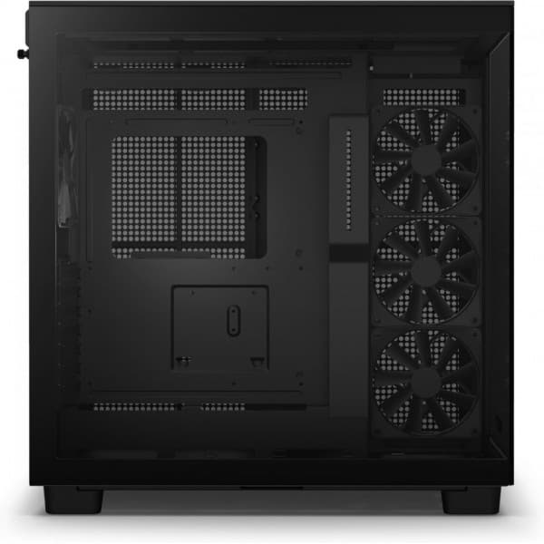 NZXT H9 Flow Mid Tower ATX-chassi med fönster, svart