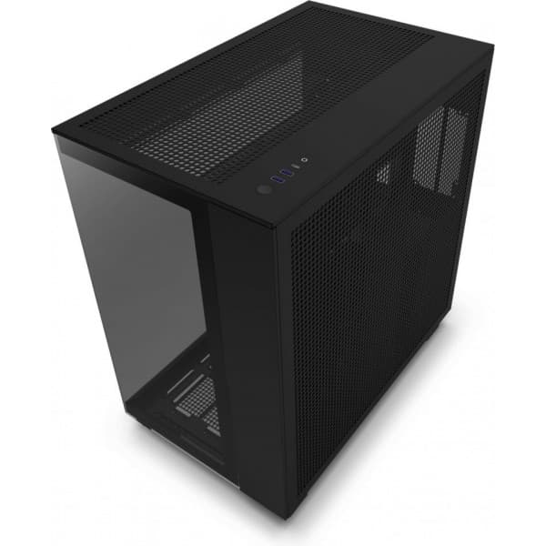 NZXT H9 Flow Mid Tower ATX-chassi med fönster, svart