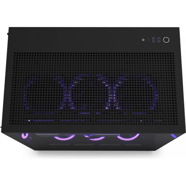 NZXT H9 Flow Mid Tower ATX-chassi med fönster, svart